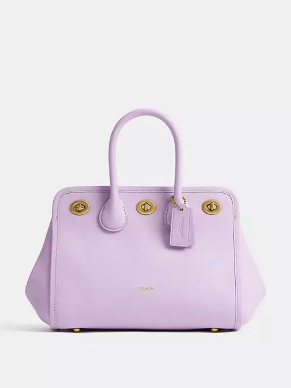 NWT 2026 Coach Runway Turnlock Tote Bag 22 Light Orchid CHE21